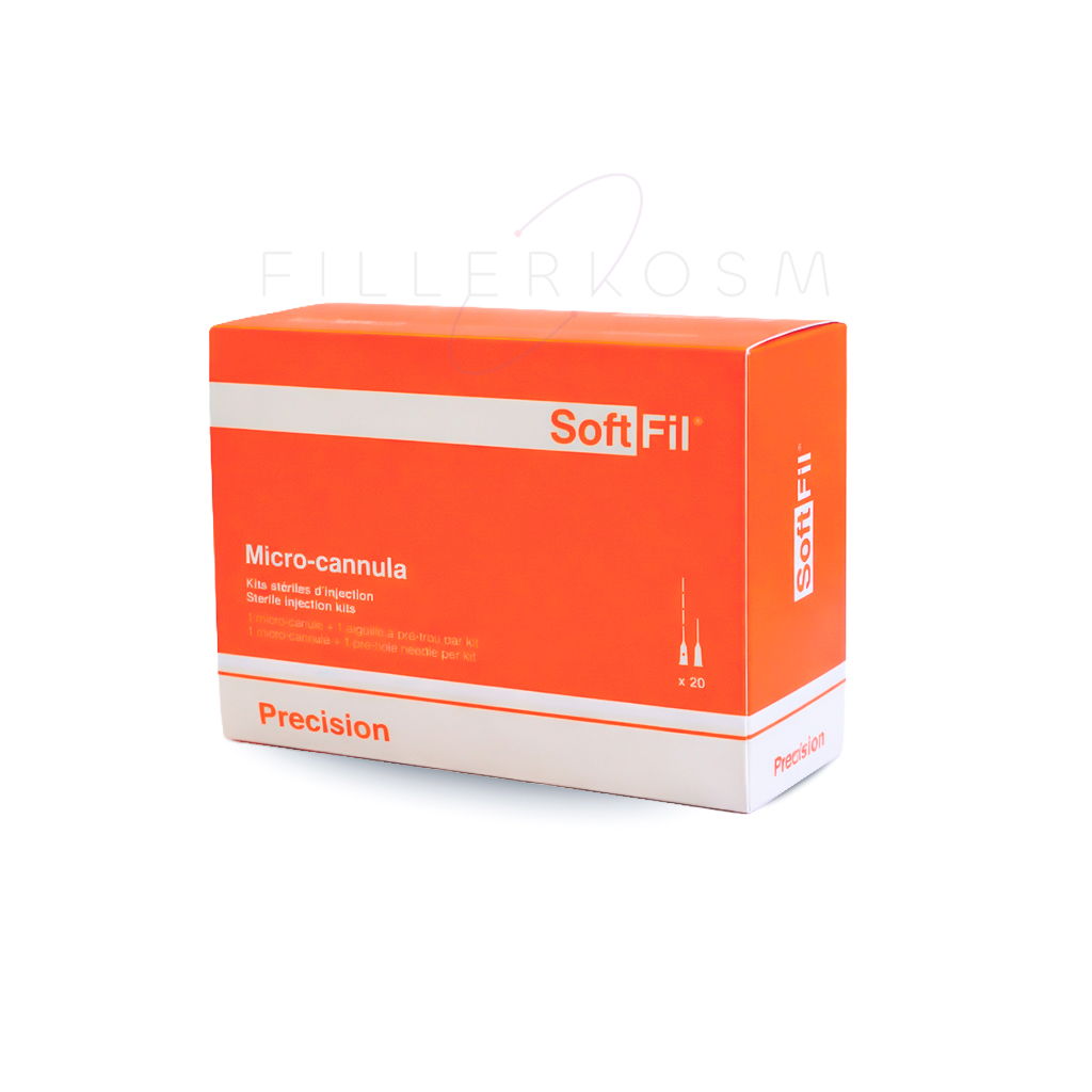 SOFTFIL PRECISION needle cannula for facial filler treatments medical device 23Gx50mm
