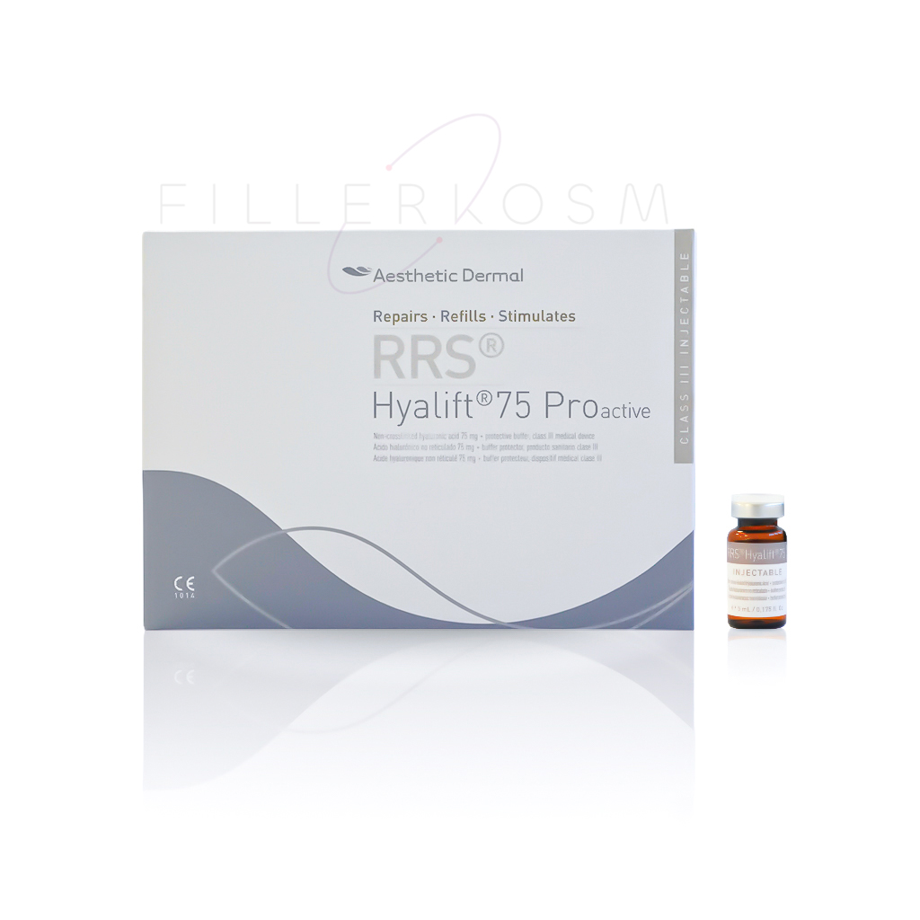 RRS Hyalift 75 ProActive biorevitalizzante viso idratazione profonda + prevenzione rughe 6 X 5 ml