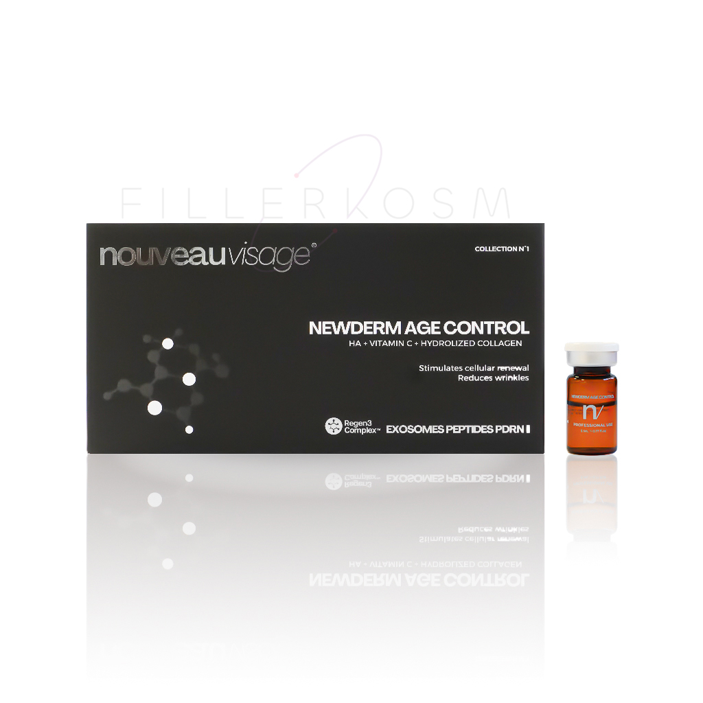 Newderm Age Control anti-ageing facial treatment for elasticity and wrinkle reduction vials 4x5 ml