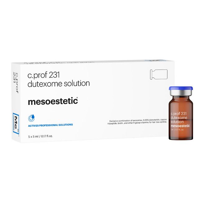 MESOESTETIC C.PROF 231 DUTEXOME SOLUTION 5x5ml soluzione vitaminica anticaduta capelli per rinforzo e densità 5x5 ml