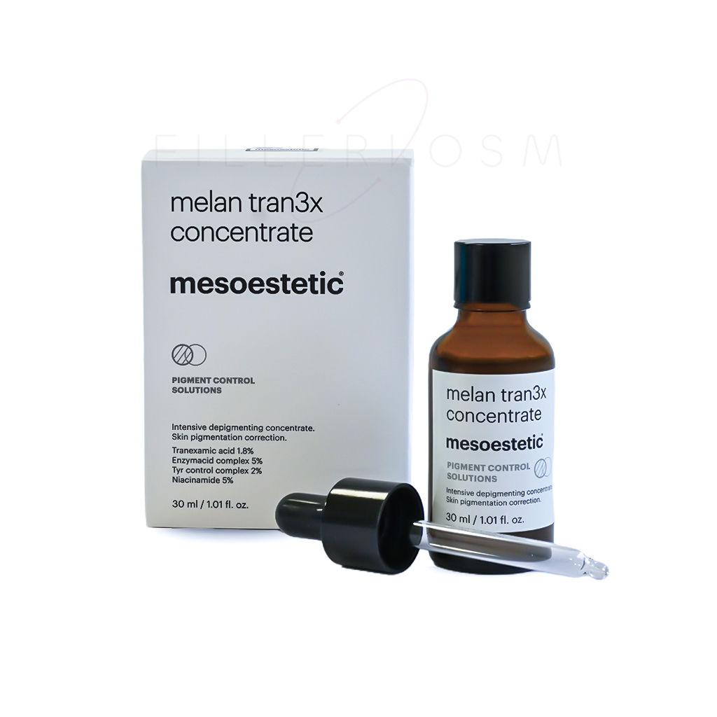MESOESTETIC MELAN TRAN3X CONCENTRATE siero depigmentante riduce macchie scure e uniforma il tono viso 30 ml